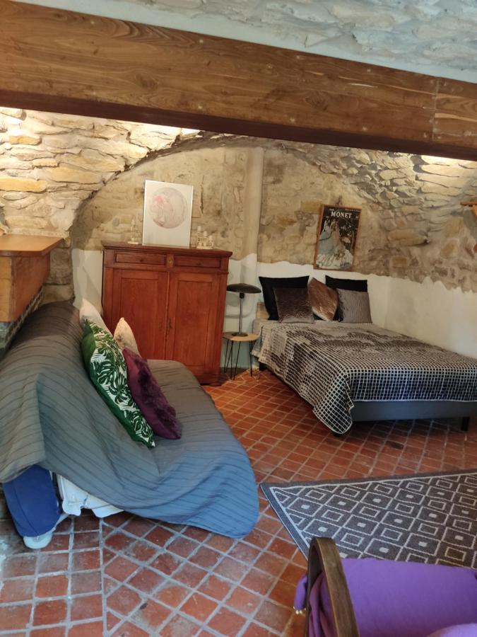 Ardeche Les Cigales, Studio Murier Piscine Partagee Grospierres Bagian luar foto